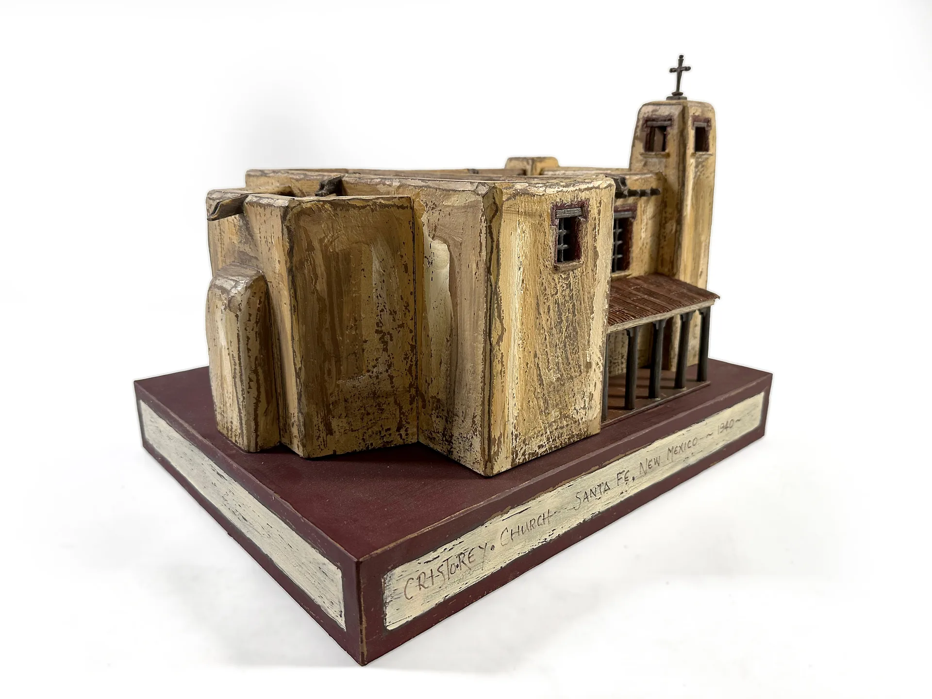 Cristo Rey Church sculpture, third view