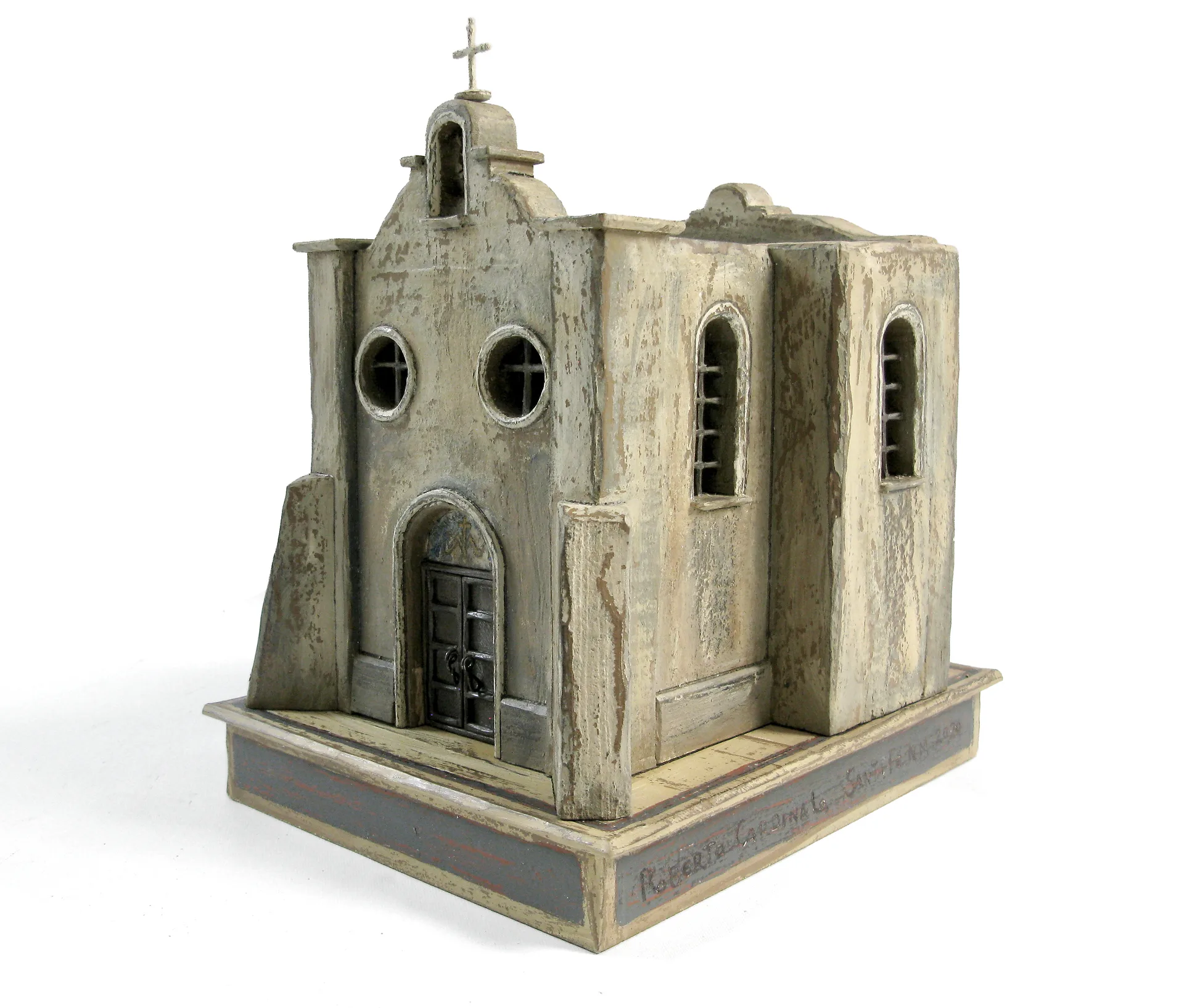 The Rosario Chapel sculpture, alternate angle